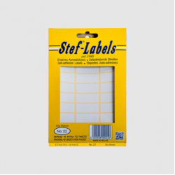 STEF ΕΤΙΚΕΤΤΕΣ ΑΥΤΟΚΟΛΛΗΤΕΣ 035x015mm 24/Φ. ΛΕΥΚΕΣ 40Φ.